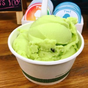 Vegan mint chip at The Ice Box in Brooklyn