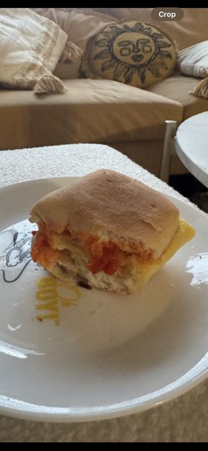 Harissa oil 😙  at 3 Little Figs in Somerville