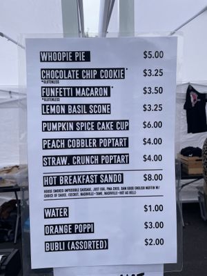 Fat cat bakery menu  at Vegan CNY in Syracuse