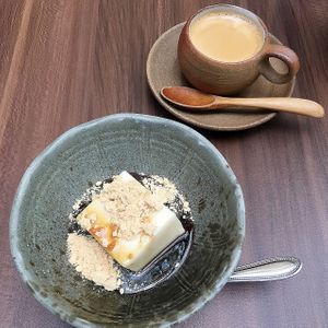 Coffee and dessert (comes with set menu) at Farmer's Cafe Project in Tokyo