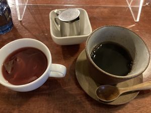 Coffe was vomit  at Farmer's Cafe Project in Tokyo