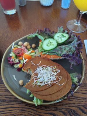 Two half buns at Cafe Koppel in Hamburg