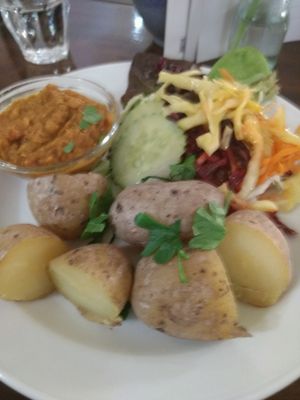 my food at Cafe Koppel in Hamburg