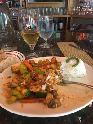 Jack fruit entree  at Mitho in Winchester