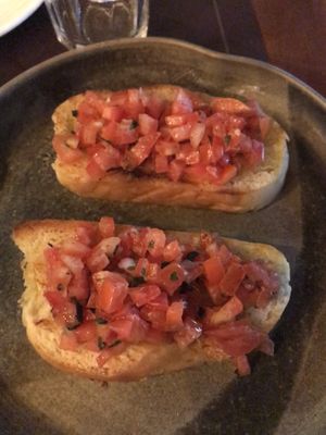 tomato bruschetta   at The Box in Koh Lipe