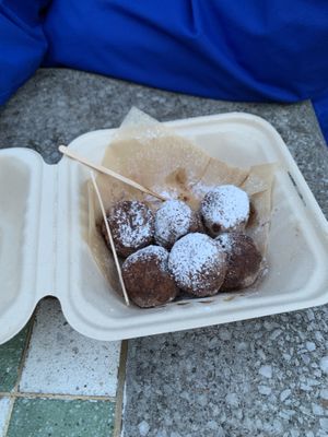 chocolate truffle mochi ball!  at Alimama Tea in New York City