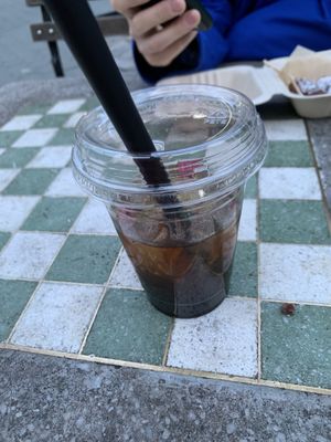 earl grey lavender tea with mini boba  at Alimama Tea in New York City
