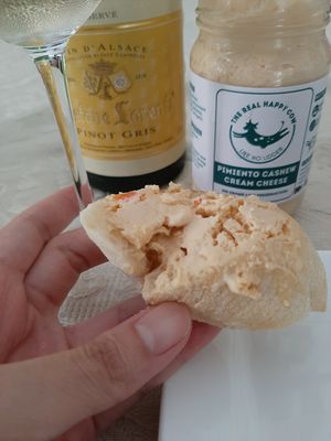 Pimiento cashew cream cheese at The Real Happy Cow in Metro Manila