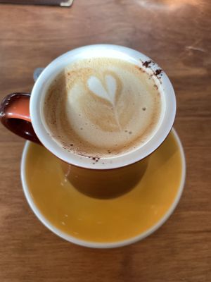 Delicious oat cappuccino   at The Breakfast Club in Oxford