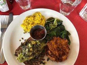 The full vegan  at The Breakfast Club in Oxford