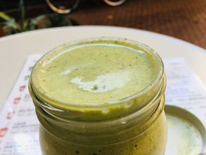 Smoothie "POPEYS'S PROTEIN" at Tokyo Juice in Tokyo