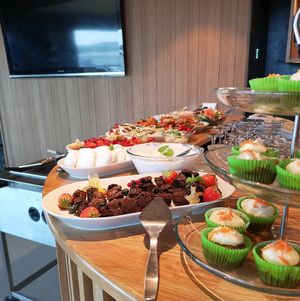 Sunday buffé, dessert section  at Bønnespiren in Stavanger