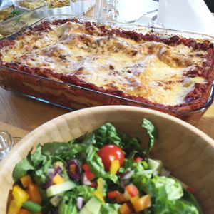 Vegan lasagne  at Bønnespiren in Stavanger