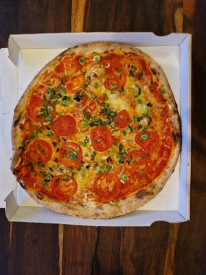 Vegane Margherita +Tomate +Zwiebel at Herrischrieder Hof in Herrischried