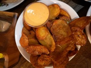 Crispy Skins with Sriracha Mayo at The Carriage in Newcastle Upon Tyne