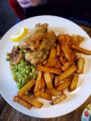 Fish n chips at The Carriage in Newcastle Upon Tyne