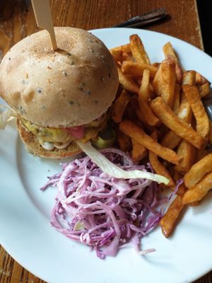 Carriage burger. at The Carriage in Newcastle Upon Tyne