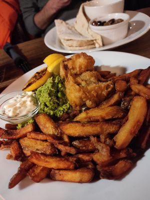 Fish and chips at The Carriage in Newcastle Upon Tyne