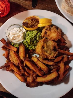 Fish and chips at The Carriage in Newcastle Upon Tyne