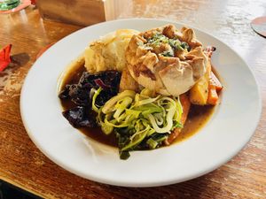 Chick’n pie roast   at The Carriage in Newcastle Upon Tyne