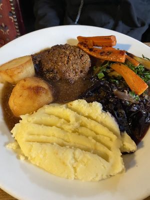 Nut loaf roast. The nut loaf was delicious.   at The Carriage in Newcastle Upon Tyne