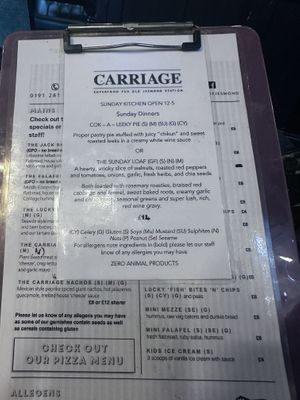 The Sunday Loaf is perfect    at The Carriage in Newcastle Upon Tyne