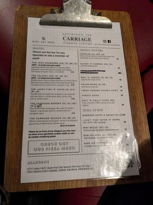  at The Carriage in Newcastle Upon Tyne