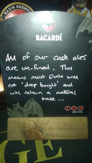 Vegan ales at The Carriage in Newcastle Upon Tyne