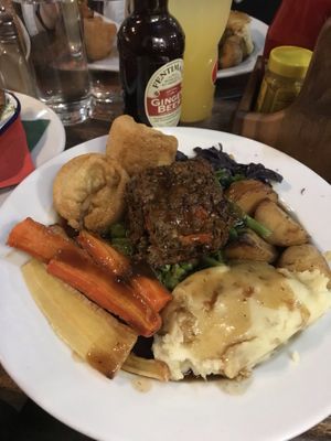 Roast dinner at The Carriage in Newcastle Upon Tyne
