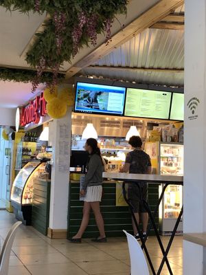 part of a veggie food court at Loving Hut in Moscow