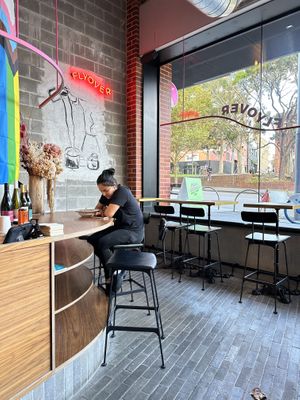   at Flyover Fritterie & Chai Bar in Redfern