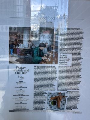   at Flyover Fritterie & Chai Bar in Redfern