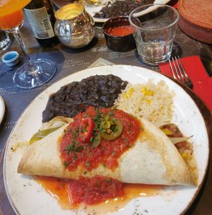 Burrito vegano at Tijuana in Florence