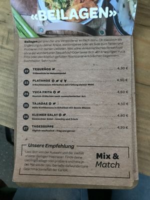 menu 1 at Macaibo in Hamburg