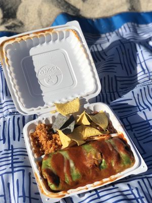 Wet burrito 🌯🌱 at The Grain Cafe in Redondo Beach