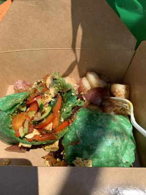 Grilled veggie wrap at The Grain Cafe in Redondo Beach