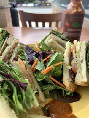 Such a great club sandwich! at The Grain Cafe in Redondo Beach