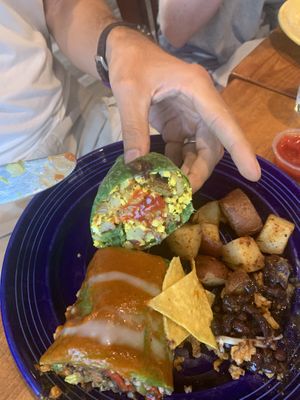 Breakfast Burrito Half  at The Grain Cafe in Redondo Beach