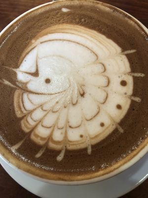 Mocha latte  at The Grain Cafe in Redondo Beach