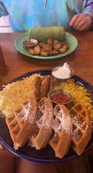 Waffle deluxe  at The Grain Cafe in Redondo Beach