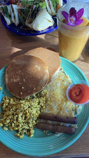 “The Grain” & a mango smoothie  at The Grain Cafe in Redondo Beach