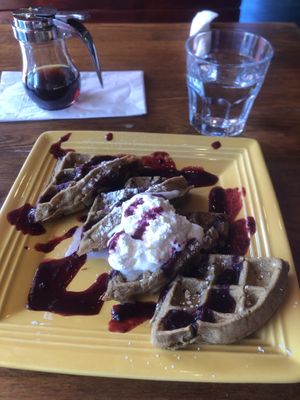 Classic waffles   at The Grain Cafe in Redondo Beach