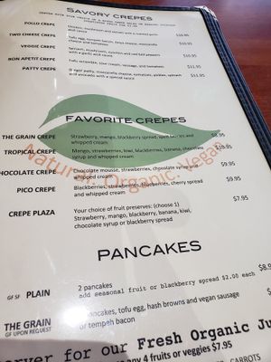 Crepes at The Grain Cafe in Redondo Beach
