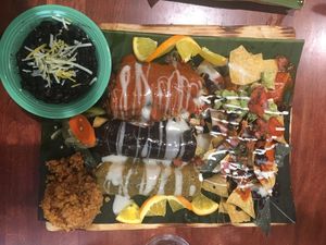 Fiesta plate (for two!) at The Grain Cafe in Redondo Beach