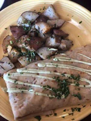 2 cheese crepe  at The Grain Cafe in Redondo Beach