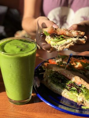 Green smooth, tuna melt  at The Grain Cafe in Redondo Beach
