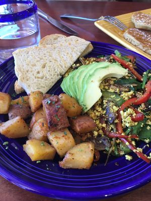 Veggie Scramble with Avocado at The Grain Cafe in Redondo Beach
