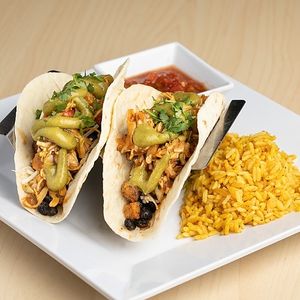 Vegan Sweet Potato & Black Bean Tacos 2023 at The Spoon in Provo