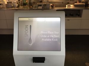 You order and pay at this computer module at The Spoon in Provo