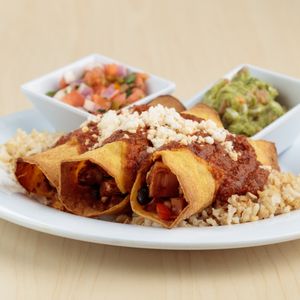 Vegan Jackfruit Enchiladas at The Spoon in Provo